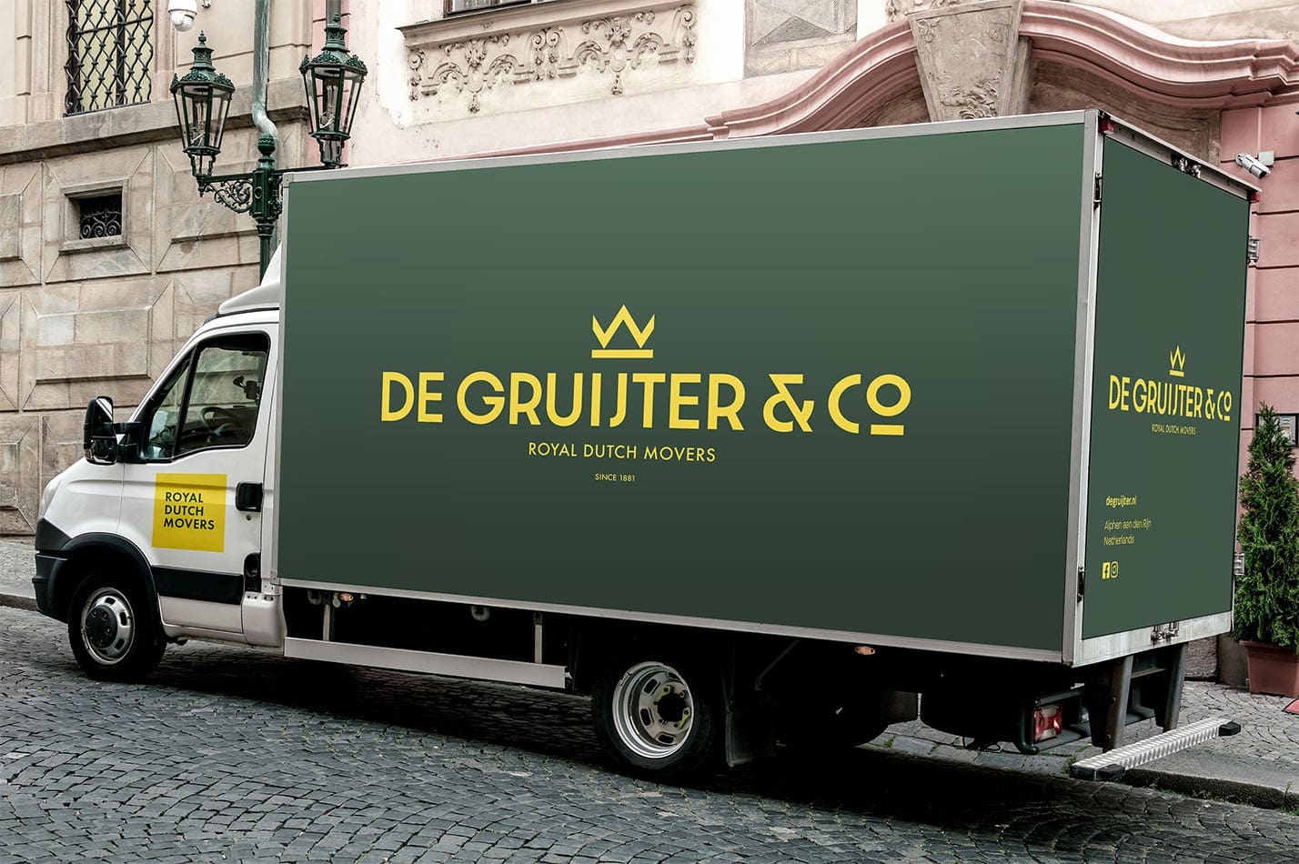 Verhuiswagen van Royal De Gruijter & Co.